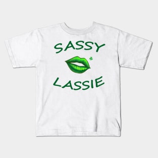 Sassy Lassie Lips Kids T-Shirt